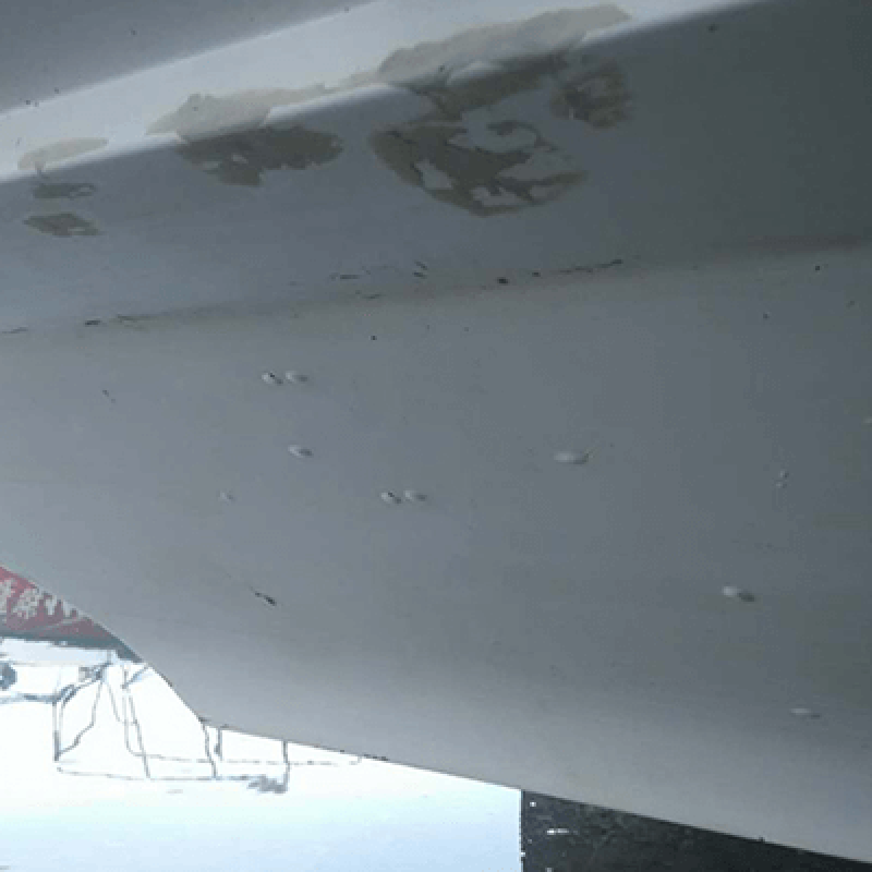 海水渗透引起船用胶衣起泡