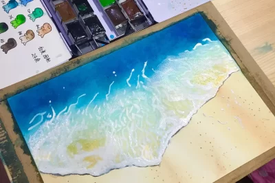 我可以在水彩画上使用环氧树脂吗？