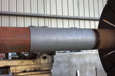 电厂立式水泵轴磨损修复（泵轴磨损聚合物涂层修复步骤图例）