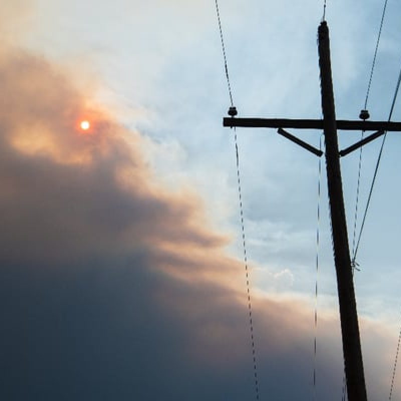 FRP 复合材料电线杆可抵御森林火灾