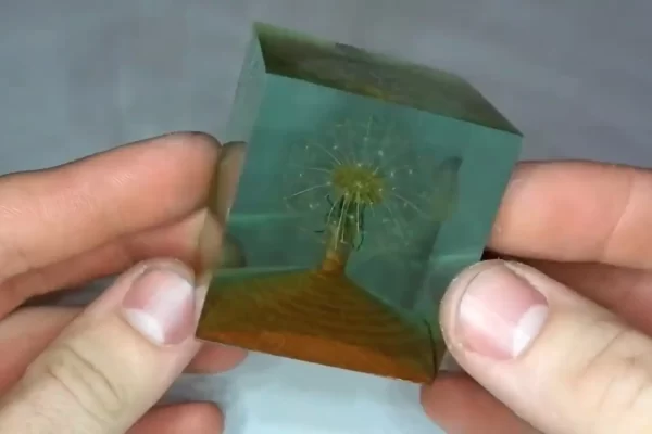 如何拍摄完成的环氧树脂作品？