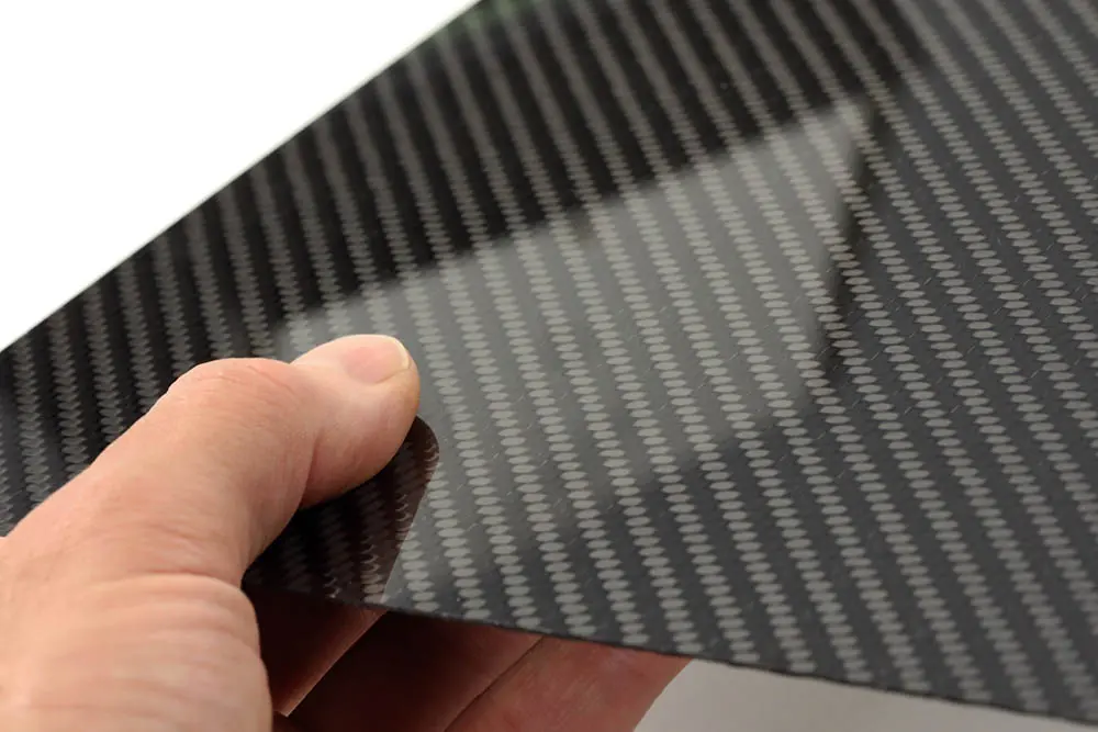 单面光高强度碳纤维板（高温/高压成型高性能碳纤维薄板）