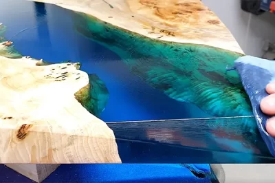 DIY环氧树脂咖啡桌（树脂与木头组合咖啡桌）