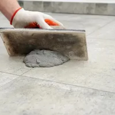 灌浆粘在环氧树脂上面的方法