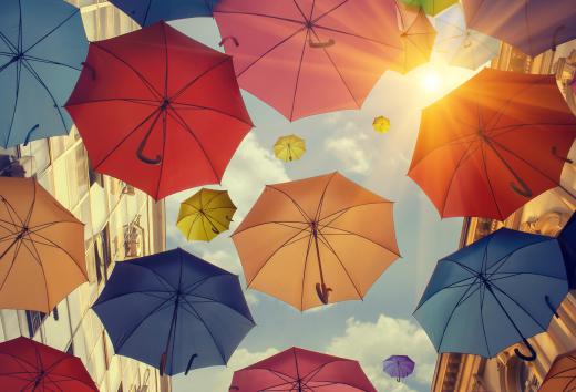 nylon-umbrellas-in-the-sun