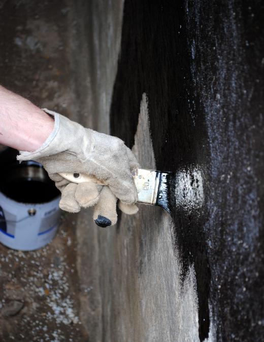 black-waterproof-paint-on-wall