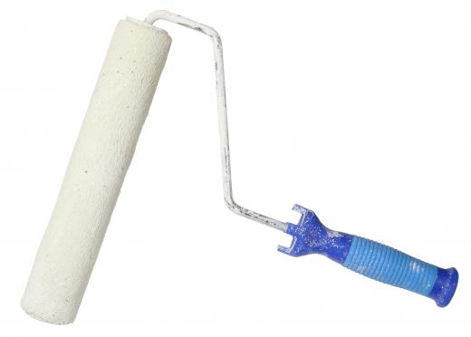 paint-roller-against-white-background