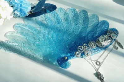 如何制作环氧树脂纪念品手扇？