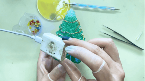 如何制作会发光的3D树脂圣诞树？ -24