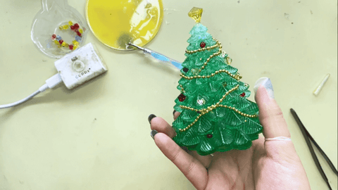 如何制作会发光的3D树脂圣诞树？ -31