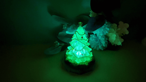 如何制作会发光的3D树脂圣诞树？