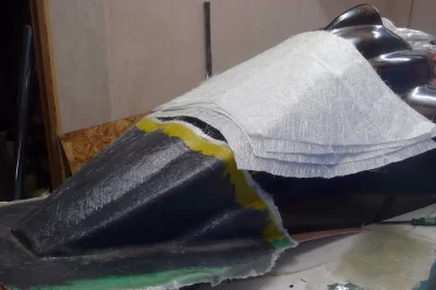 玻璃纤维毡层压第二道