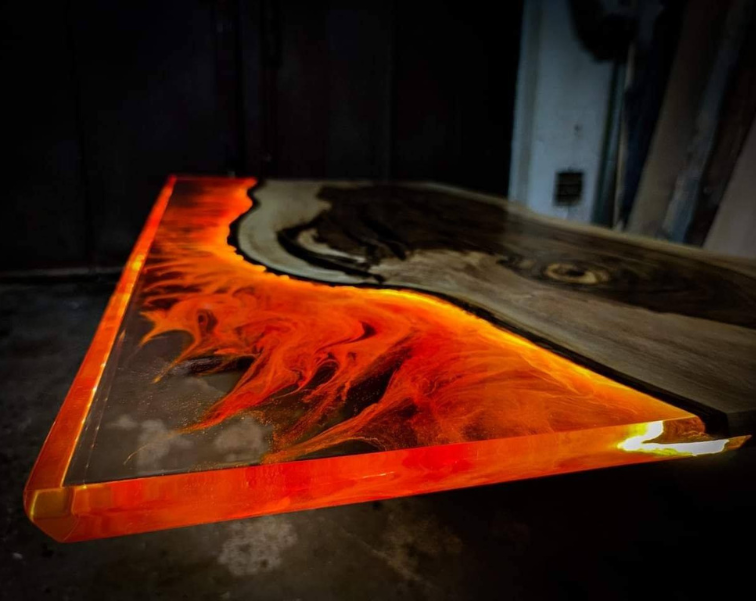环氧树脂桌表面处理——油、蜡和清漆