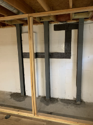 碳纤维与钢工字梁在地下室墙体修复中的应用