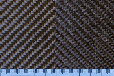 200 克碳纤维布 - 斜纹编织面纱背衬