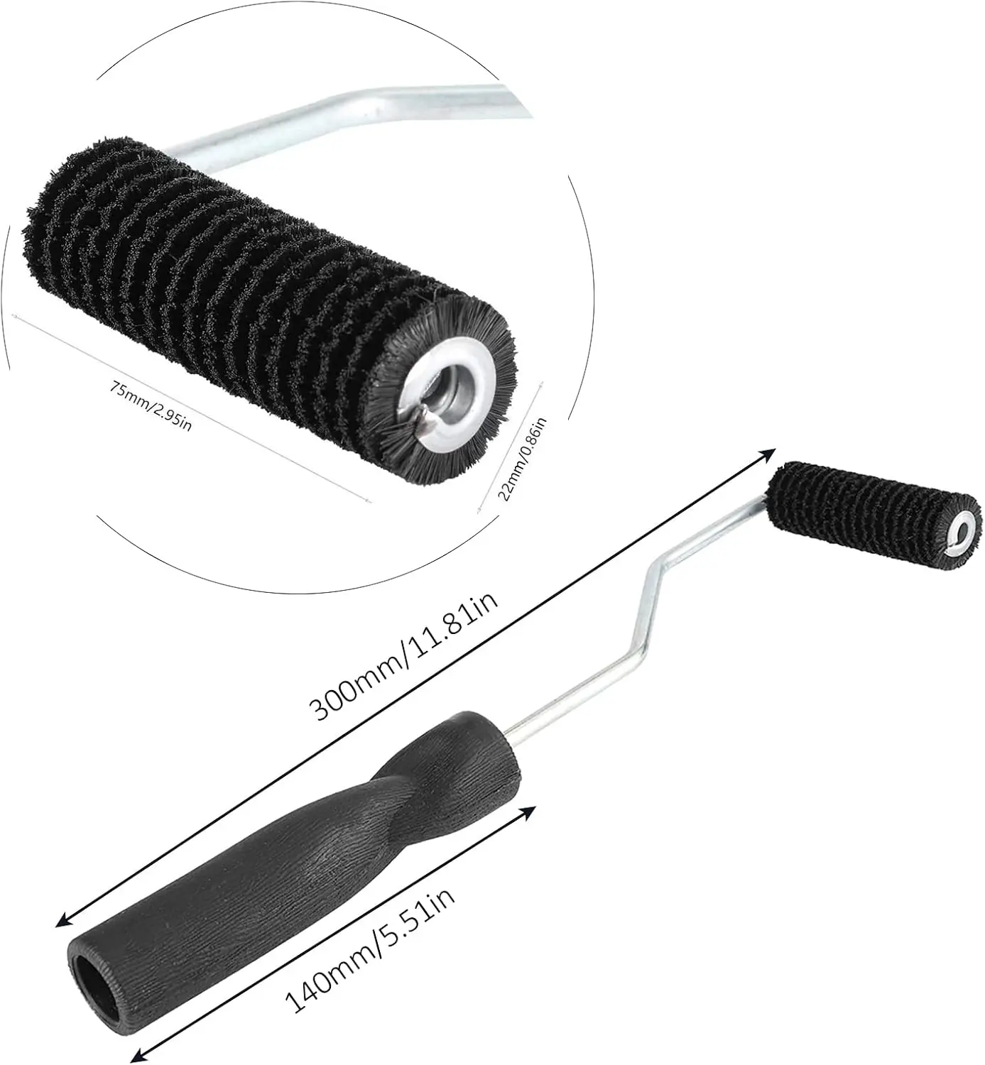 树脂排泡猪鬃滚